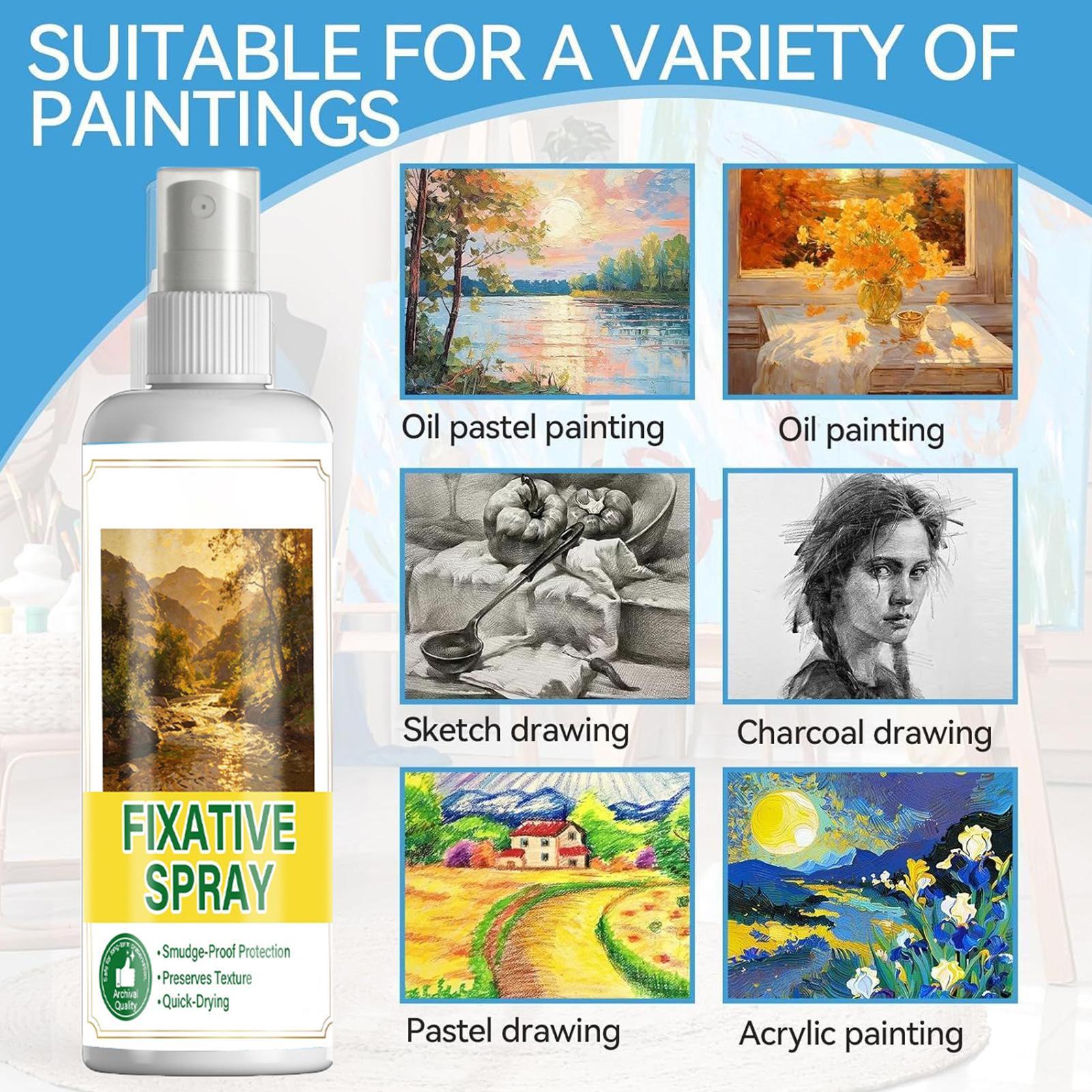 Spray Paint Primer - Spray utrwalający 120ml, odporny na rozmazywanie,
