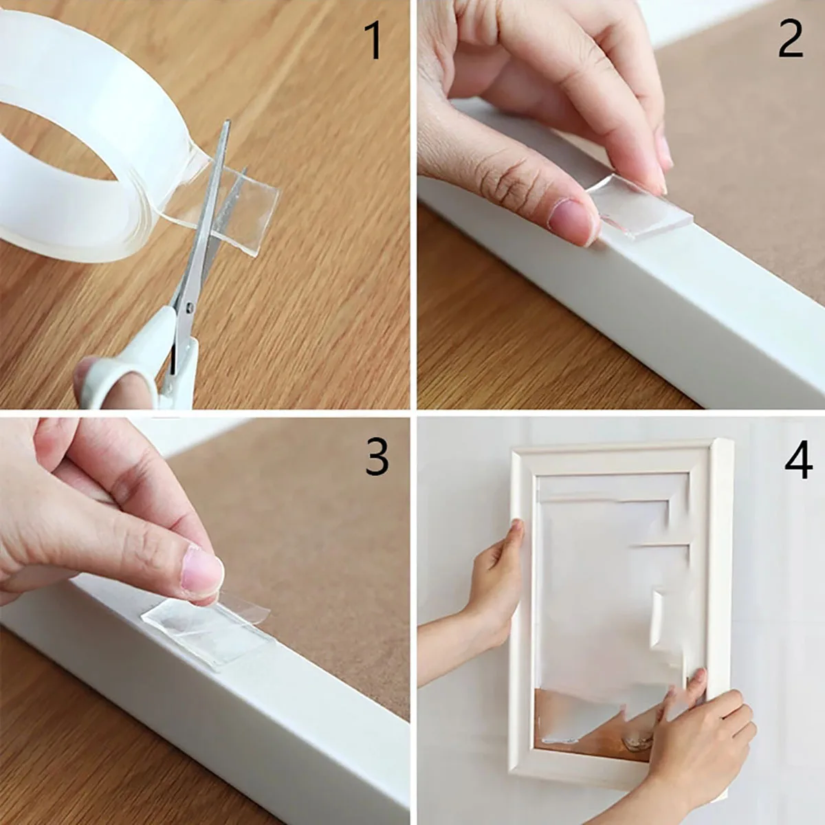 Home Improvement Tools - Taśma Nano Dwustronna Mocna Przezroczysta Wielokrotnego