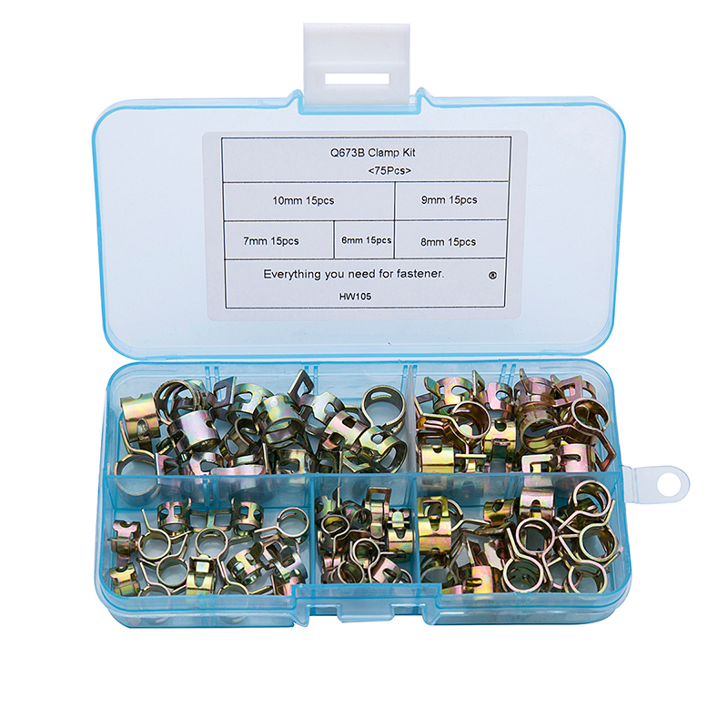 75 sztuk/zestaw 6-10mm wiosna  – Hose Clamp Assorted recenzja i cena