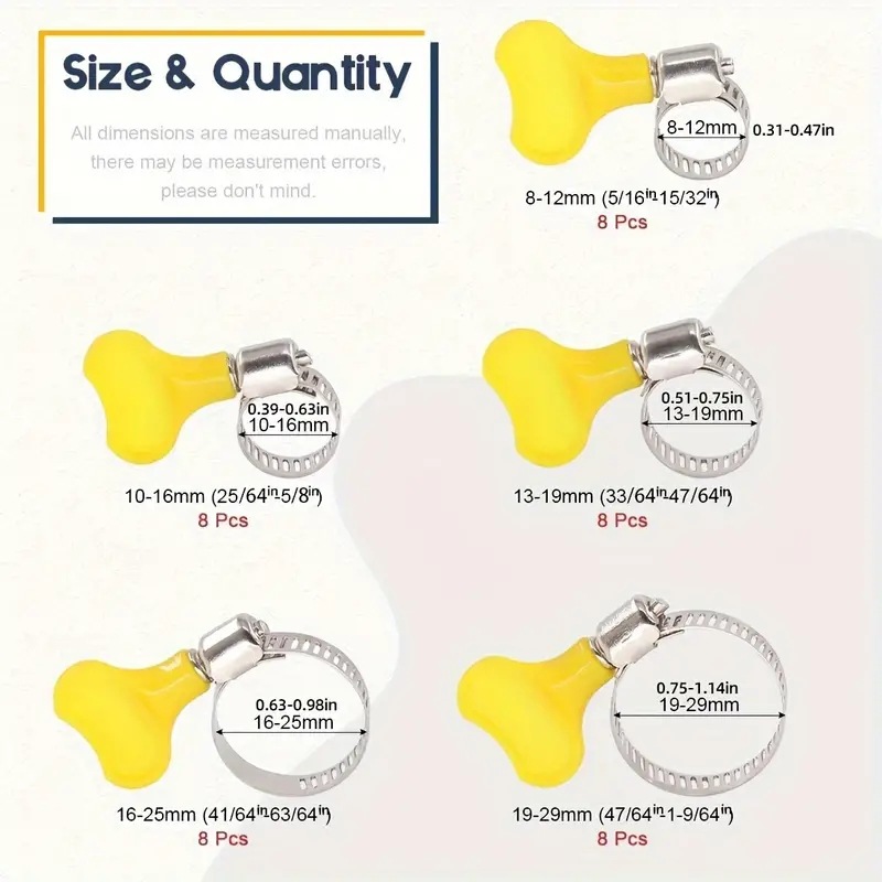 Zestaw 40 szt. zacisków spręży – Hose Clamp Assorted recenzja i cena