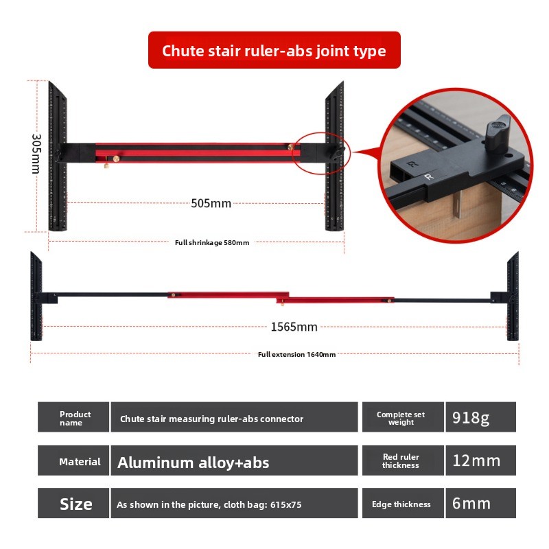 Linijka schodowa ze stopu alum – Home Improvement Tools recenzja i cena