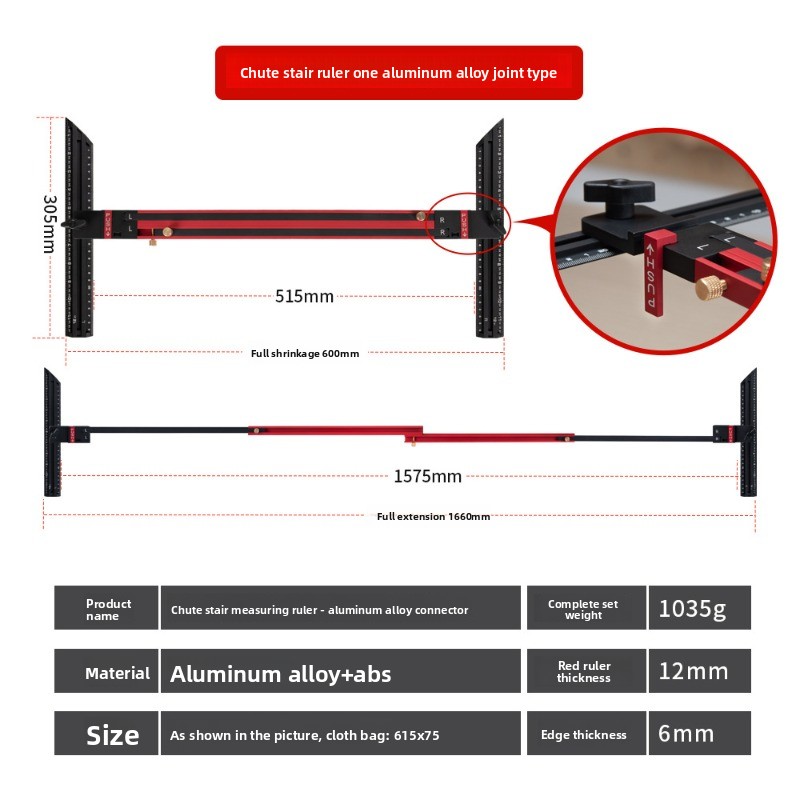 Linijka schodowa ze stopu alum – Home Improvement Tools recenzja i cena